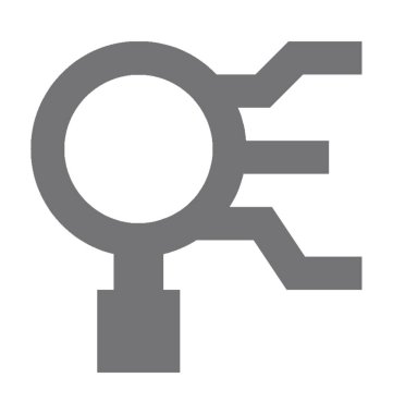  Arama grafik vektör simgesi