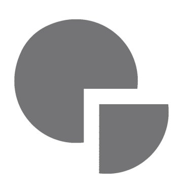  pasta grafiği vektör simgesi