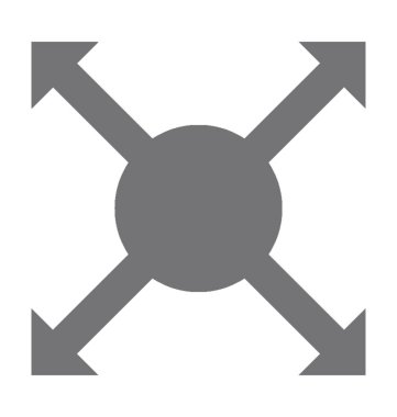  Ekran vektör simgesini genişletin