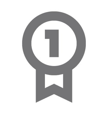  Şerit rozet vektör simgesi