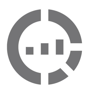  pasta grafiği vektör simgesi