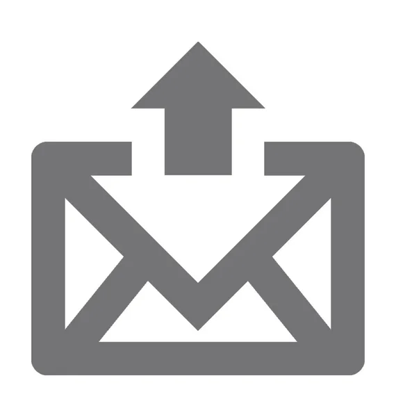 Giden e-posta vektör simgesi — Stok Vektör