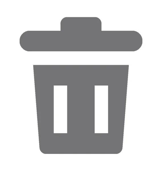 Çöp Kovası vektör simgesi — Stok Vektör