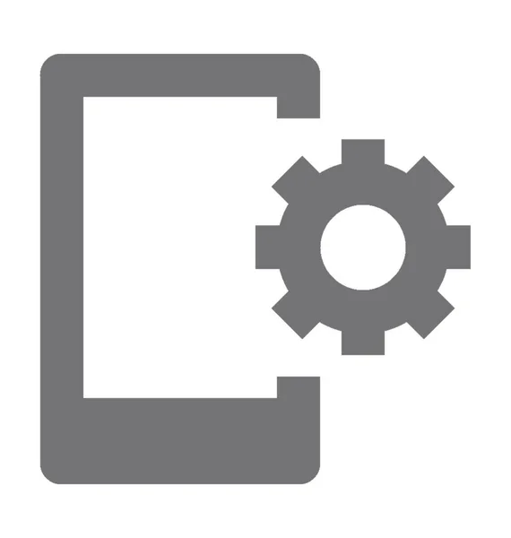 Mobile Settings Vector Icon — Stock Vector