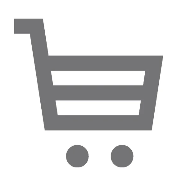 Carrito de compras vector icono — Vector de stock