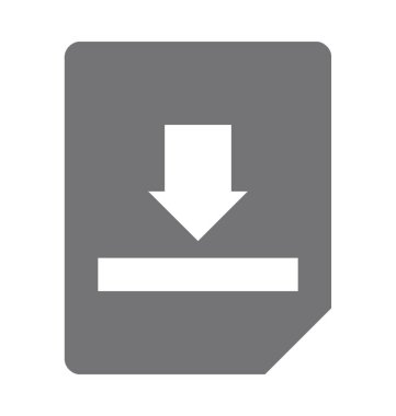  Dosya indirme vektör simgesi