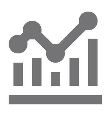  Analiz grafik vektör simgesi