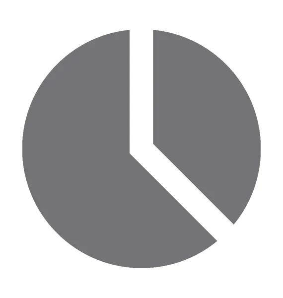 Gráfico circular icono de vector — Archivo Imágenes Vectoriales