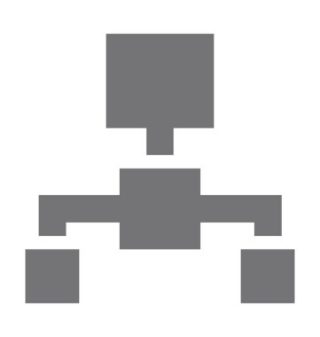  Hiyerarşi yapısı vektör simgesi