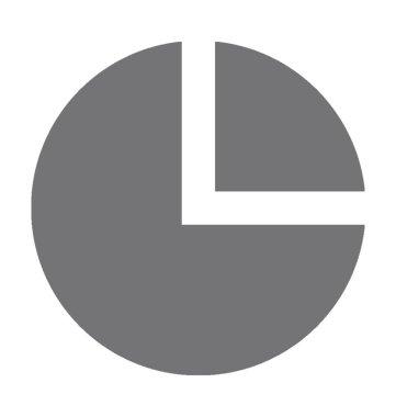  pasta grafiği vektör simgesi 