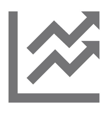  Büyüme grafik vektör simgesi