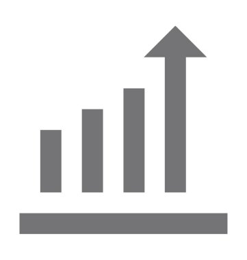  Büyüme grafik vektör simgesi