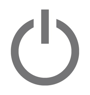  güç düğmesi vektör simgesi