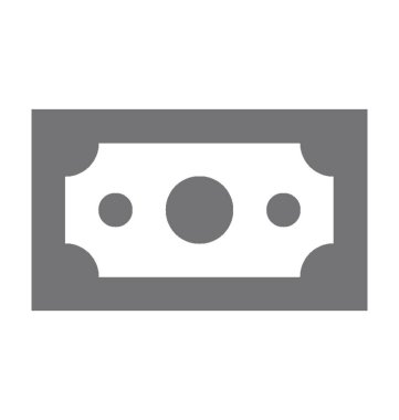  banknot vektör simgesi