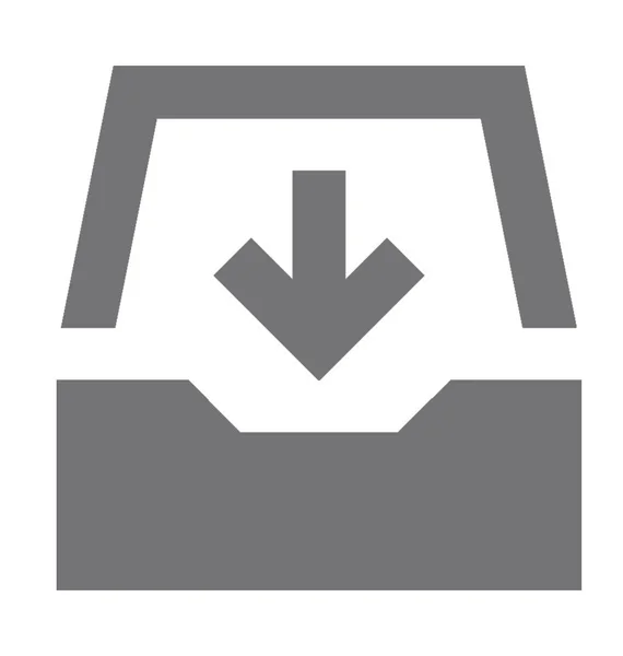 Inbox Vector Icon — Stock Vector