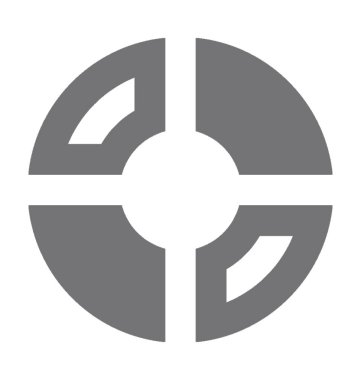  pasta grafiği vektör simgesi