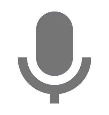 Mic vektör simgesi