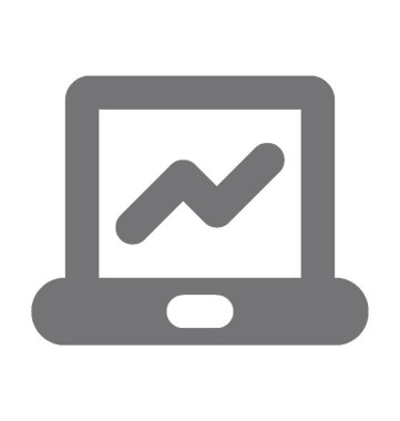  Online grafikler vektör simgesi