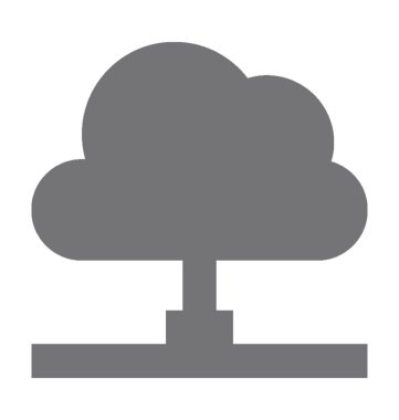  bulut ağ vektör simgesi