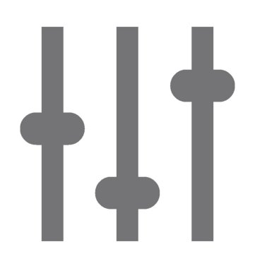  Ekolayzer vektör simgesi