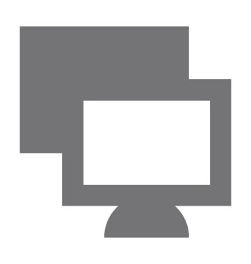  monitör vektör simgesi