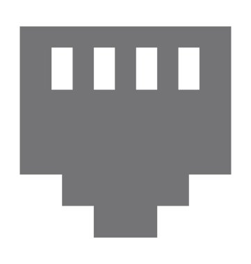  Internet çıkış vektör simgesi