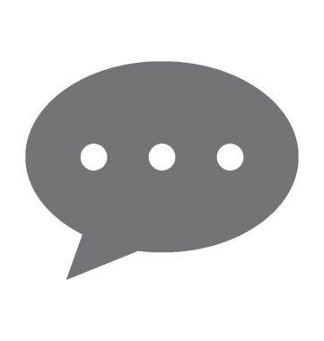  konuşma kabarcığı vektörü simgesi