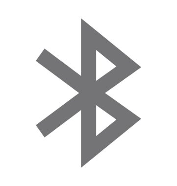  Bluetooth işareti vektör simgesi