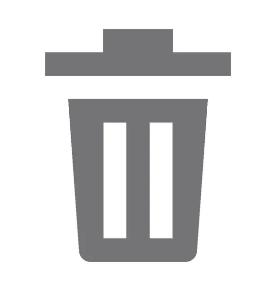 Icône vectorielle poubelle — Image vectorielle