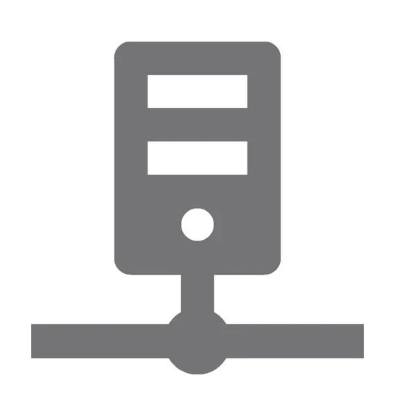 Icono de vector de servidor de red — Vector de stock