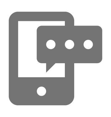  Mobil ileti vektör simgesi