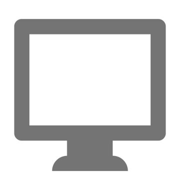  monitör vektör simgesi