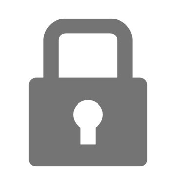  asma kilit vektör simgesi