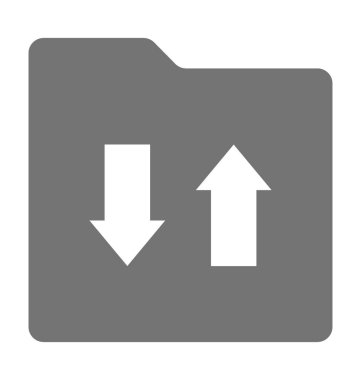  Klasör paylaşımı vektör simgesi