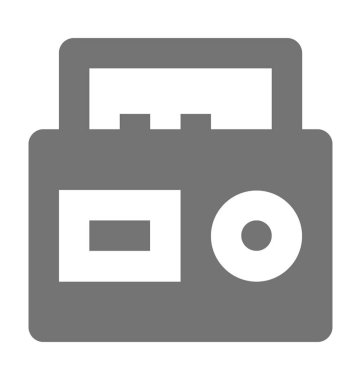  Boombox vektör simgesi