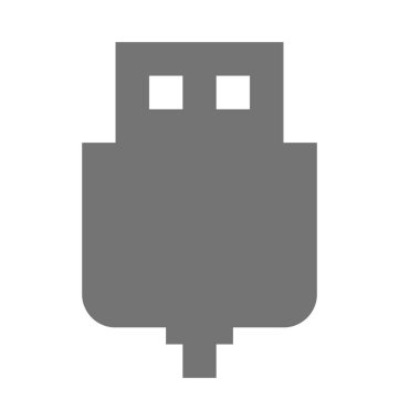  usb dolgu vektör simgesi