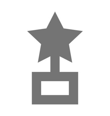  Yıldız Trophy vektör simgesi