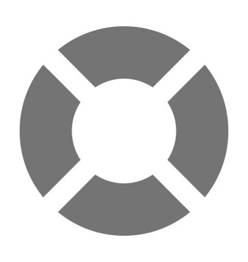  pasta grafiği vektör simgesi