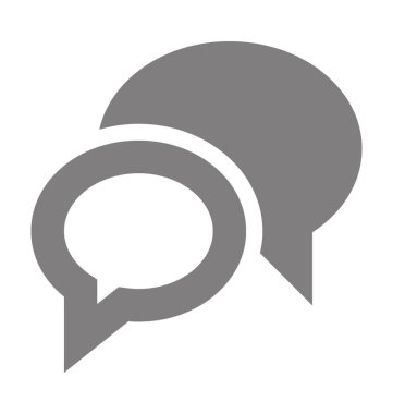  Sohbet kabarcıklar vektör simgesi