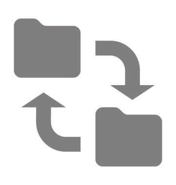  Veri paylaşımı vektör simgesi