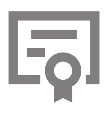  Sertifika Vektörü Simgesi