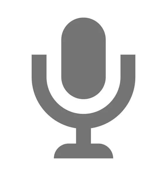 Icona vettoriale microfono — Vettoriale Stock