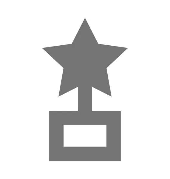 Estrella Trofeo Vector Icono — Archivo Imágenes Vectoriales