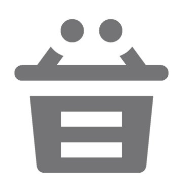  Alışveriş sepeti vektör simgesi