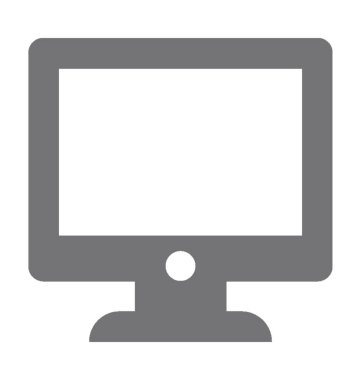  monitör vektör simgesi