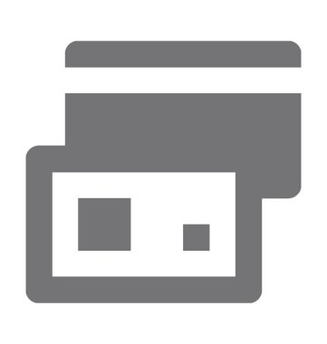  Kredi kartı vektör simgesi