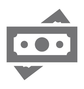  Kağıt para vektör simgesi