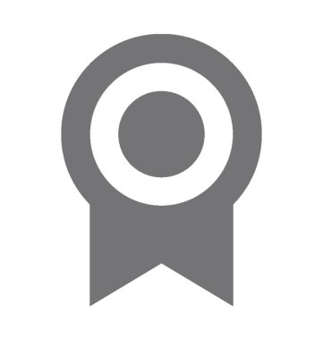  Şerit rozet vektör simgesi