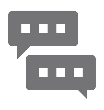  konuşma kabarcığı vektörü simgesi