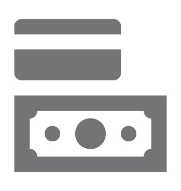  Kağıt para vektör simgesi